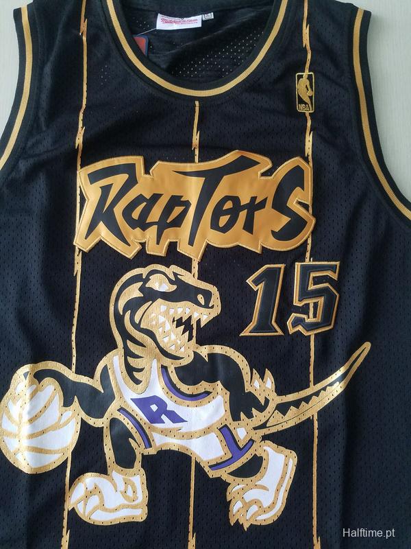 Vince Carter 15 1998-99 Throwback Classics Black Golden Edition Jersey