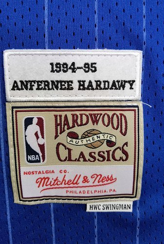 Men's Anfernee Hardaway Blue Retro Classic Team Jersey