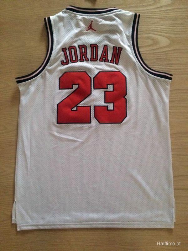 Men's Michael Jordan White Retro Classic Team Jersey