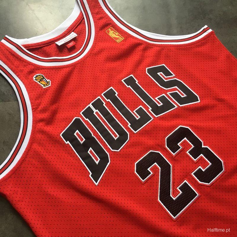 Men's Michael Jordan Red Retro Classic Team Jersey