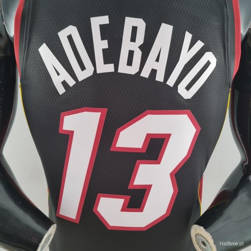 75th Anniversary Miami Heat ADEBAYO#13 Black NBA Jersey