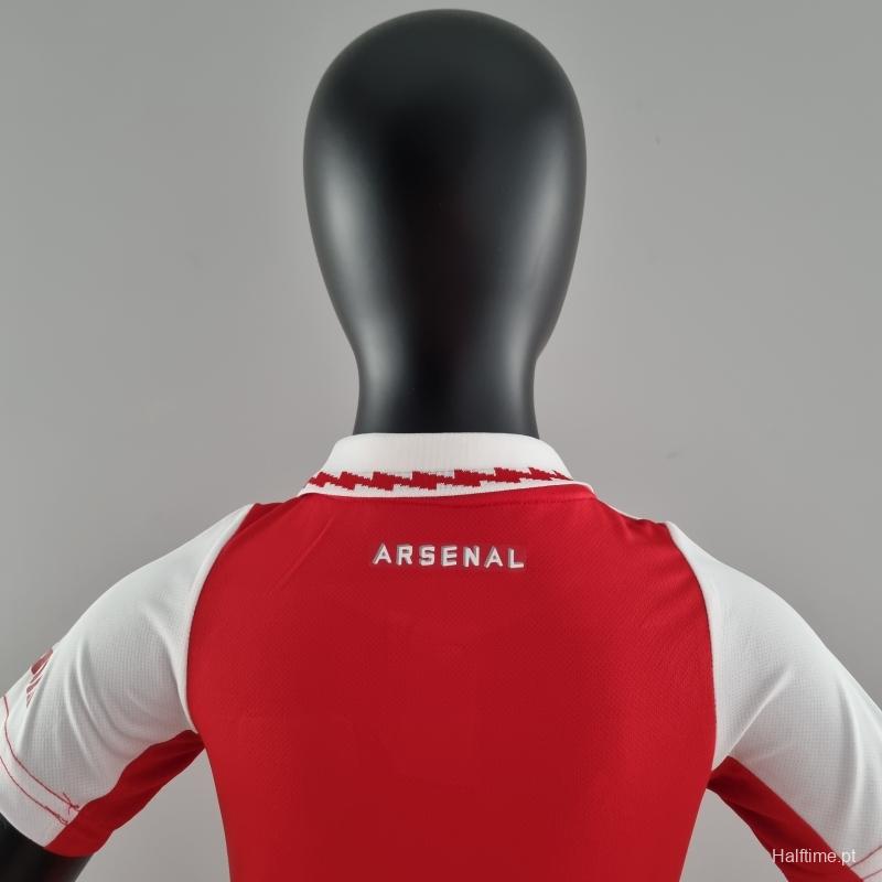 22/23 Arsenal Home Kids SIZS:16-28 Soccer Jersey