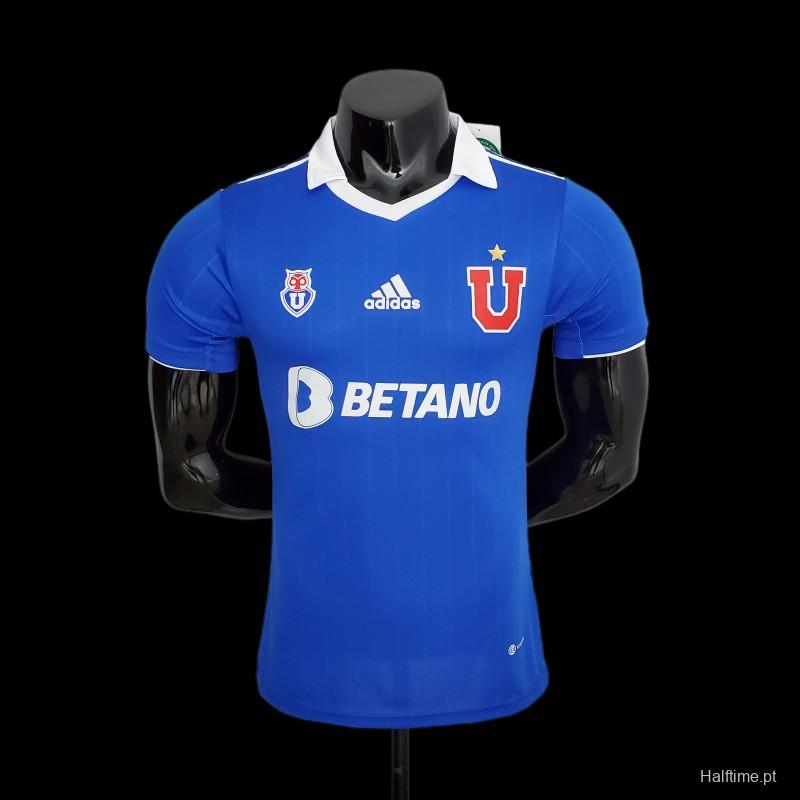 Player Version 22/23 Universidad De Chile Home  Soccer Jersey