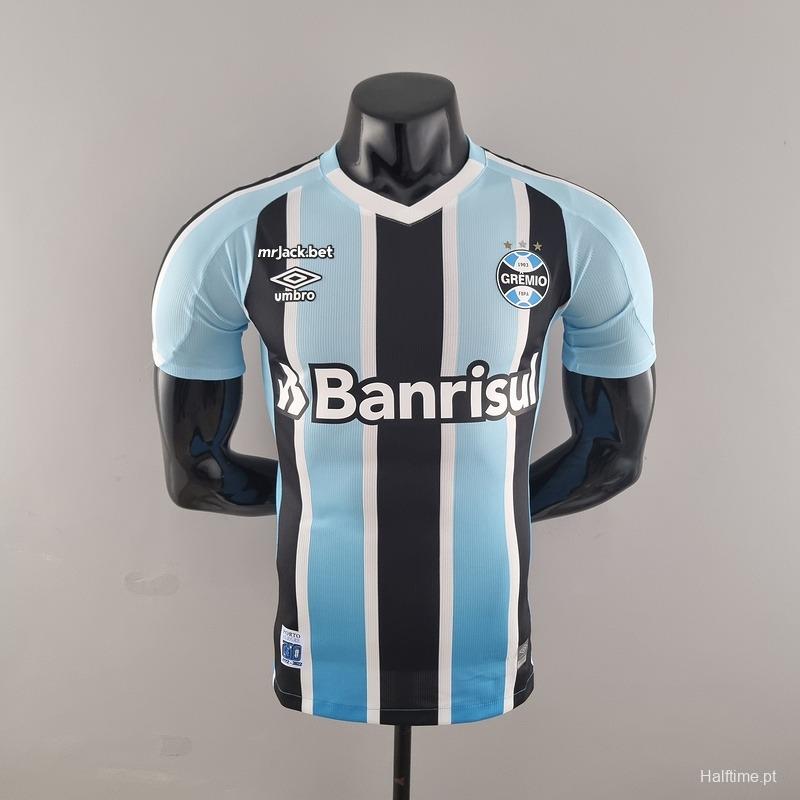 Player Version 22/23 All Sponsors Gremio Home  Soccer Jersey