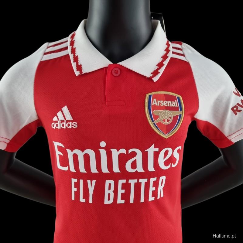 22/23 Arsenal Home Kids SIZS:16-28 Soccer Jersey