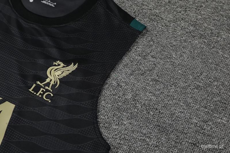 22/23 Liverpool Black Pre-match Training Jersey Vest