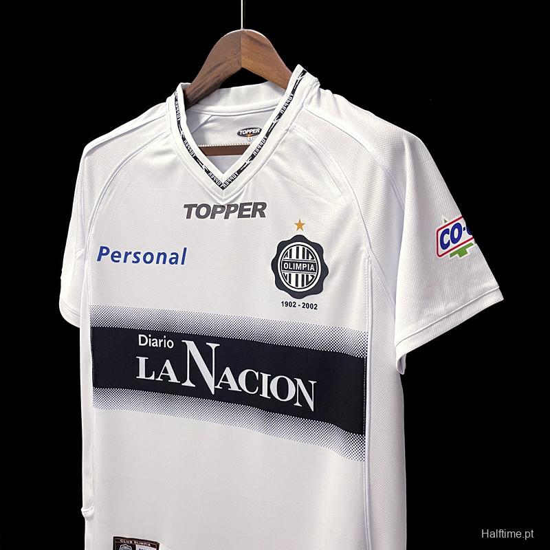 Retro 02 03 Olimpia Home Soccer Jersey