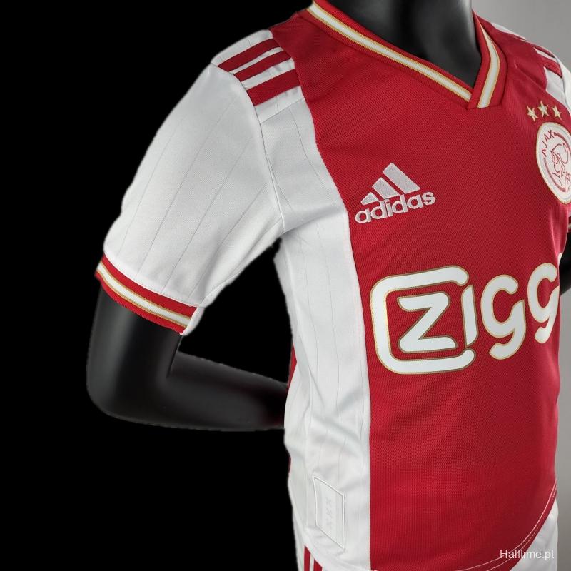 22/23 Kids Kit Ajax Home Size：16-28 Soccer Jersey