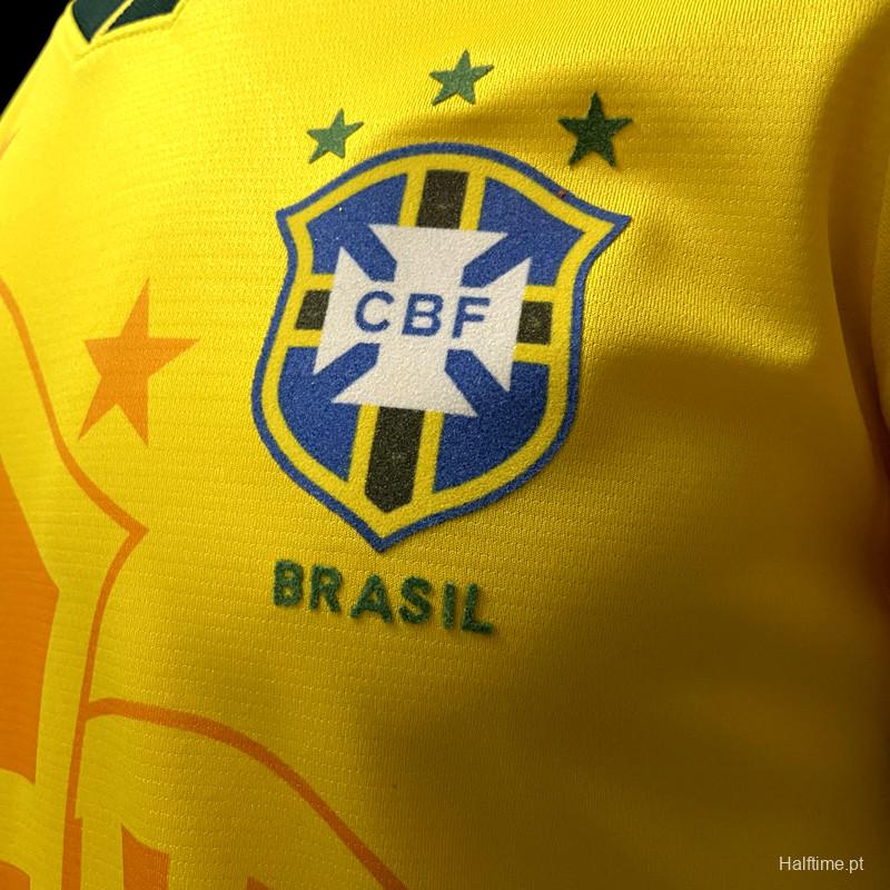 Retro 1994 Brazil Home Soccer Jersey