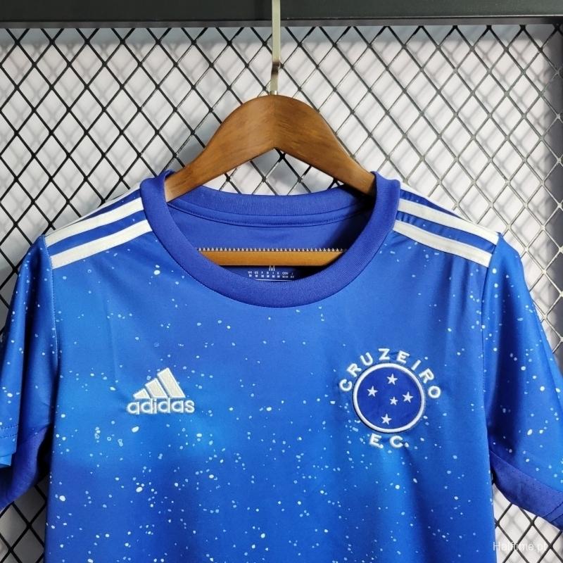 22/23 Women's Cruzeiro Home Soccer Jersey