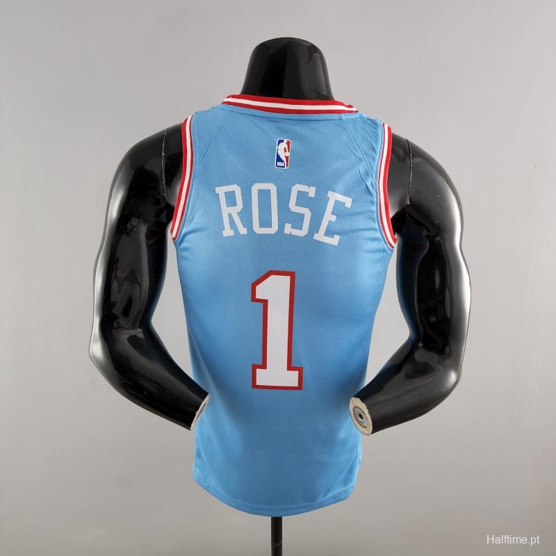 Chicago Bulls ROSE#1 Blue NBA Jersey