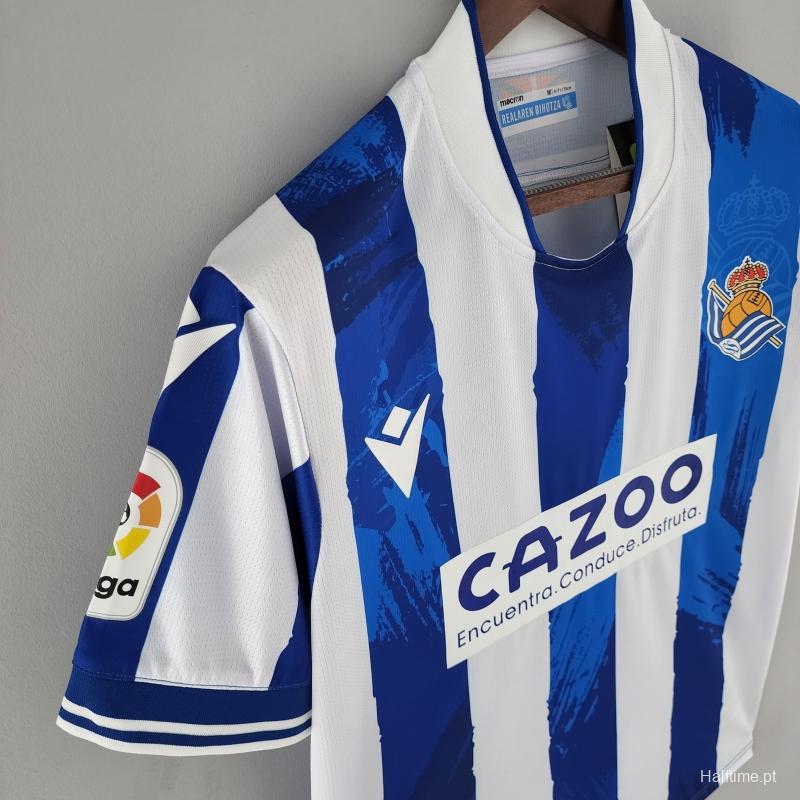 22/23 Real Sociedad Home Soccer Jersey