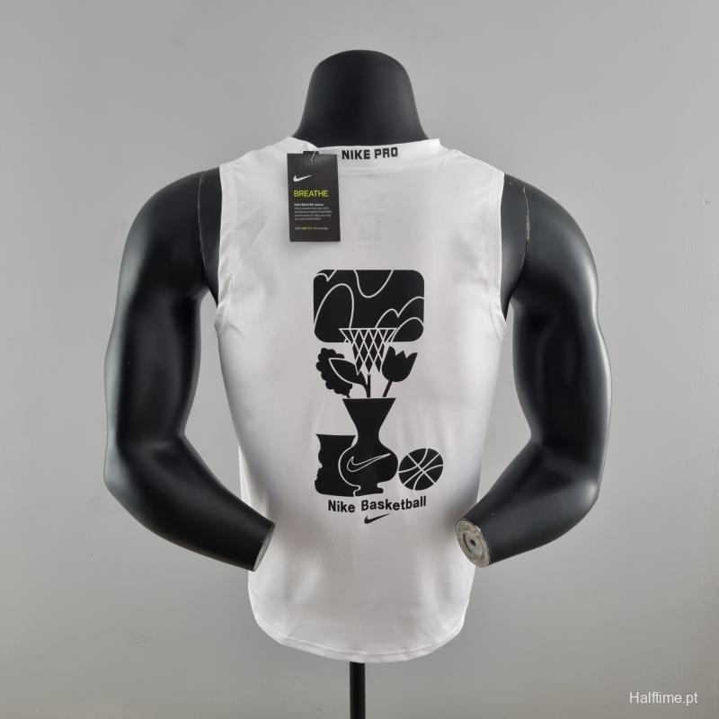 2022 Nike White Vest Shirts "Mind Meets Grind "#K000194