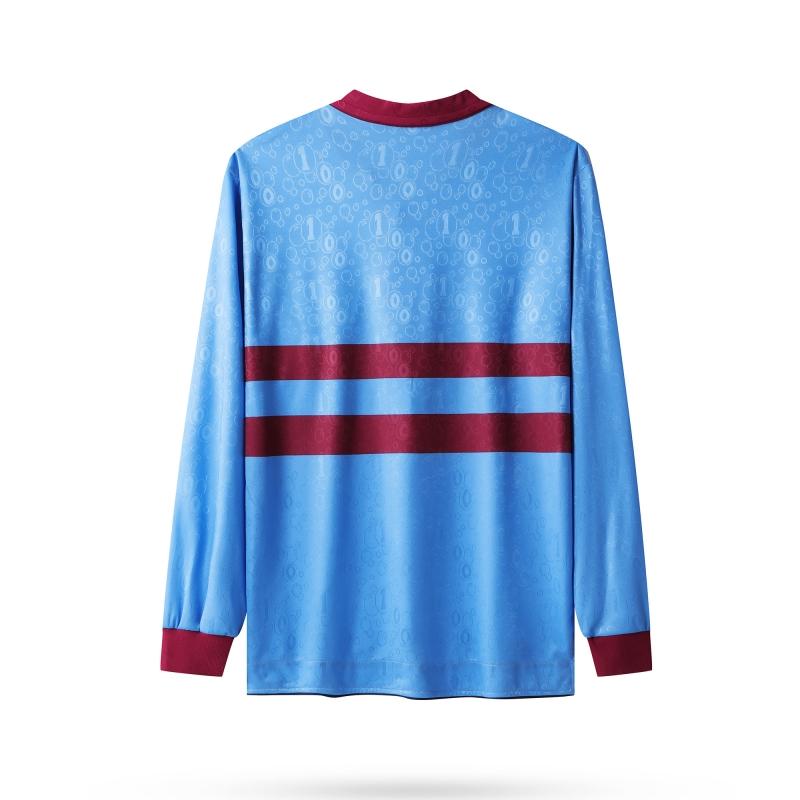 Retro 95/97 West Ham United Long Sleeve Away Blue Jersey