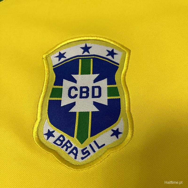 Retro 1978 Brazil Home Soccer Jersey