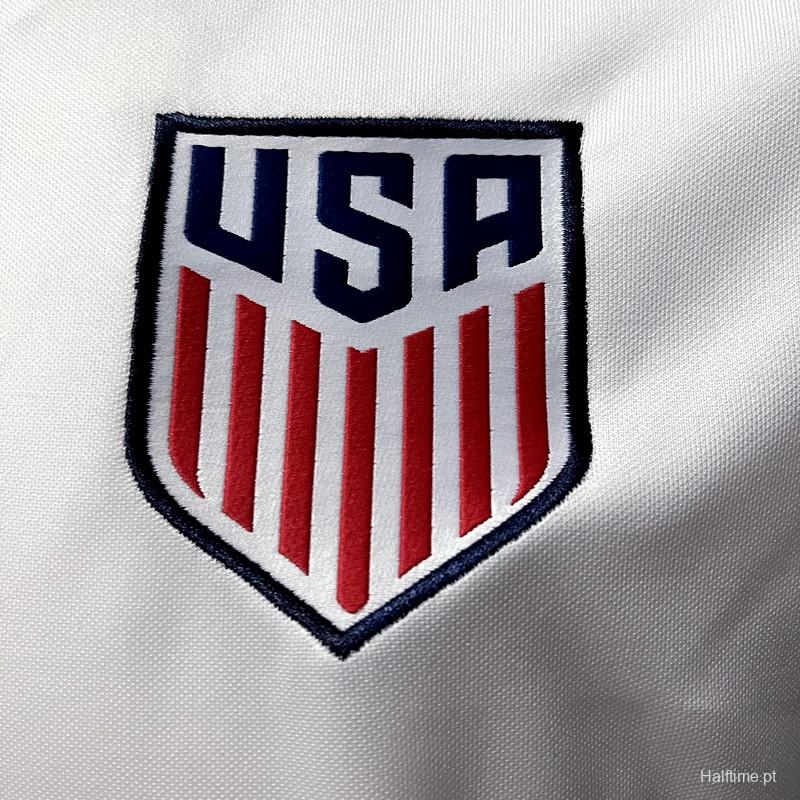 Retro 2016 USA Home Soccer Jersey