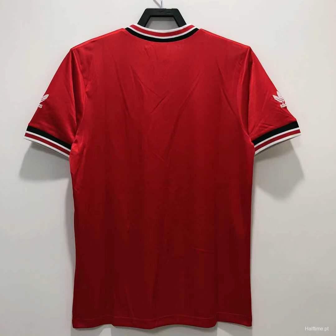 Retro 84/85 Manchester United Home Soccer Jersey