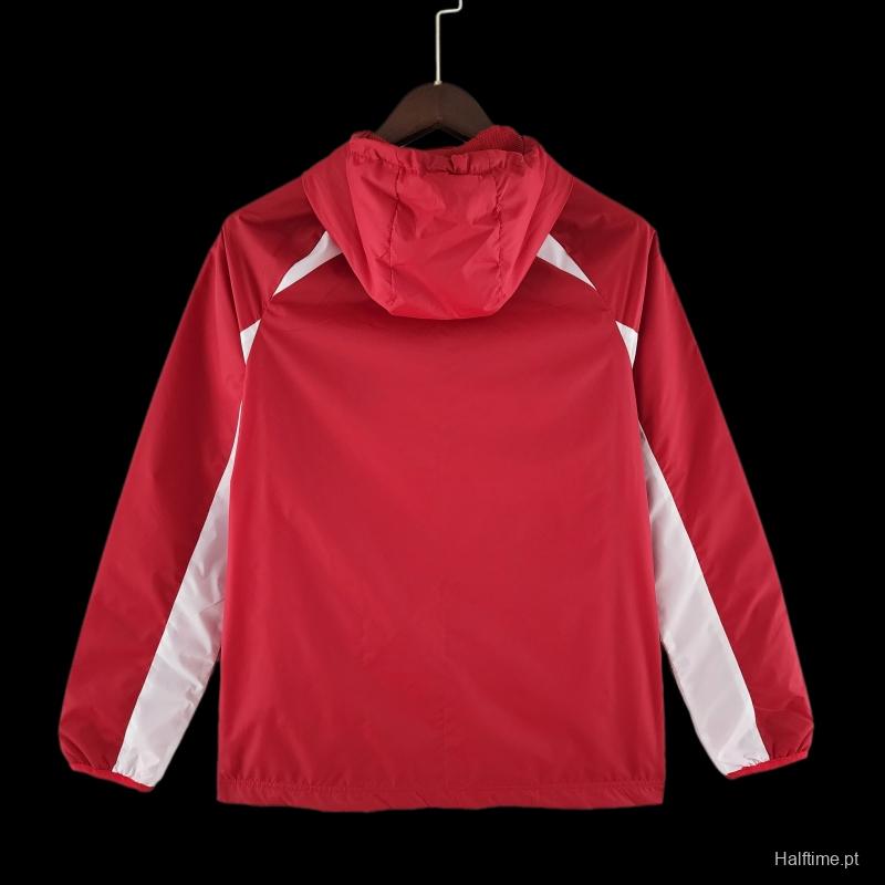 22/23 SC Internacional Windbreaker Red And White