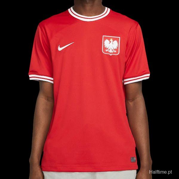 2022 Poland Away Red Soccer Jersey