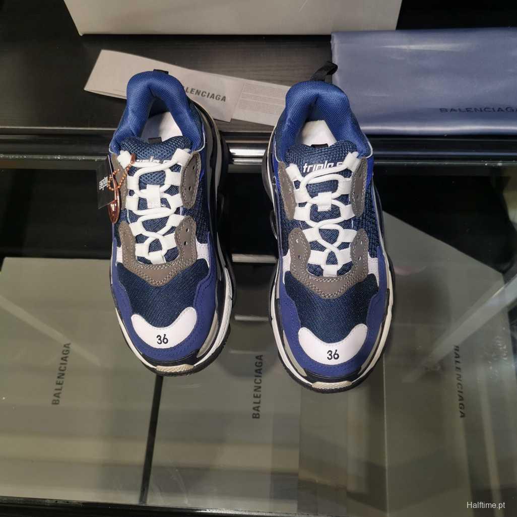 Men/Women Balenciaga Triple S Sneaker Blue Item Ab5580330