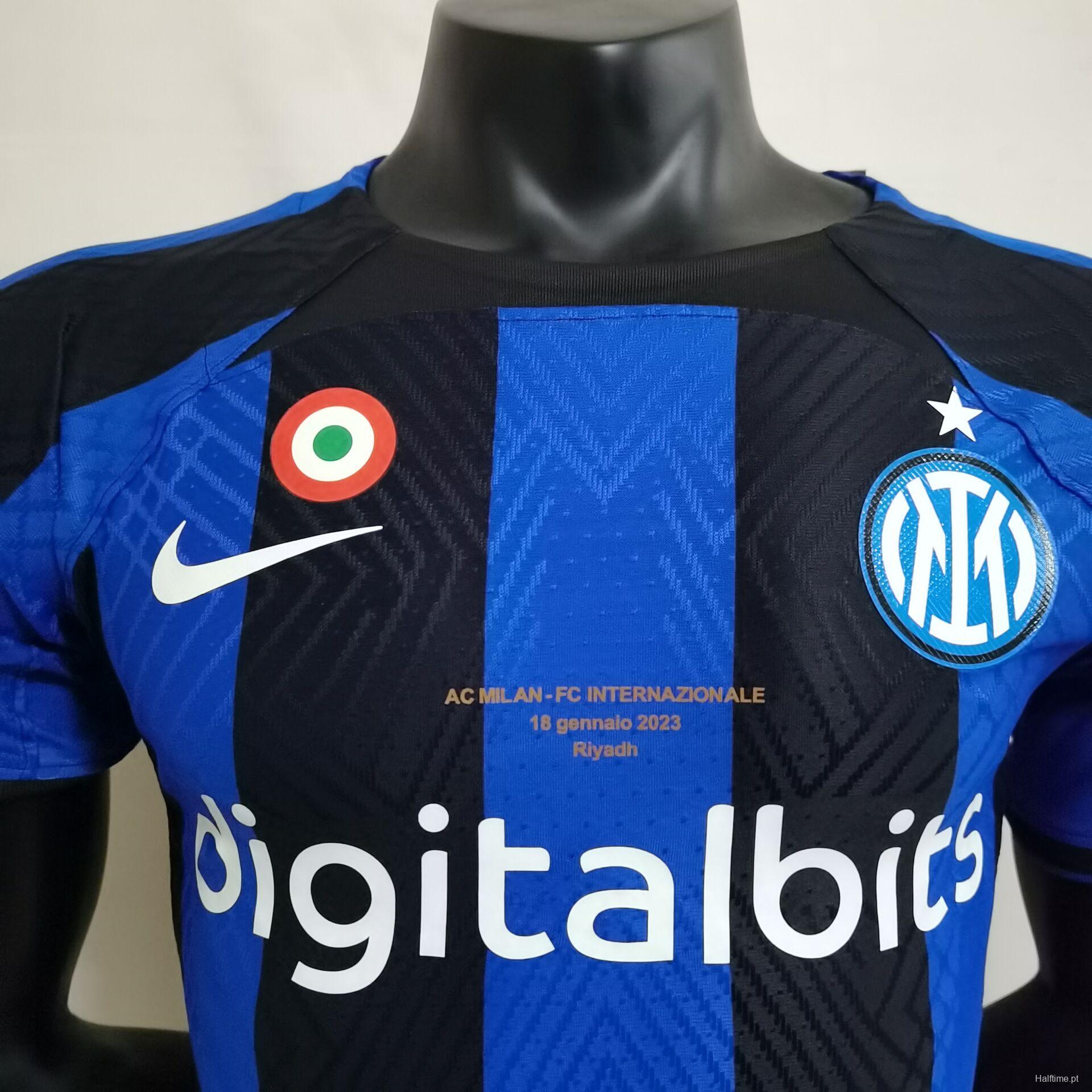 Player Version 22 23 Inter Milan Home Super Cup Jersey