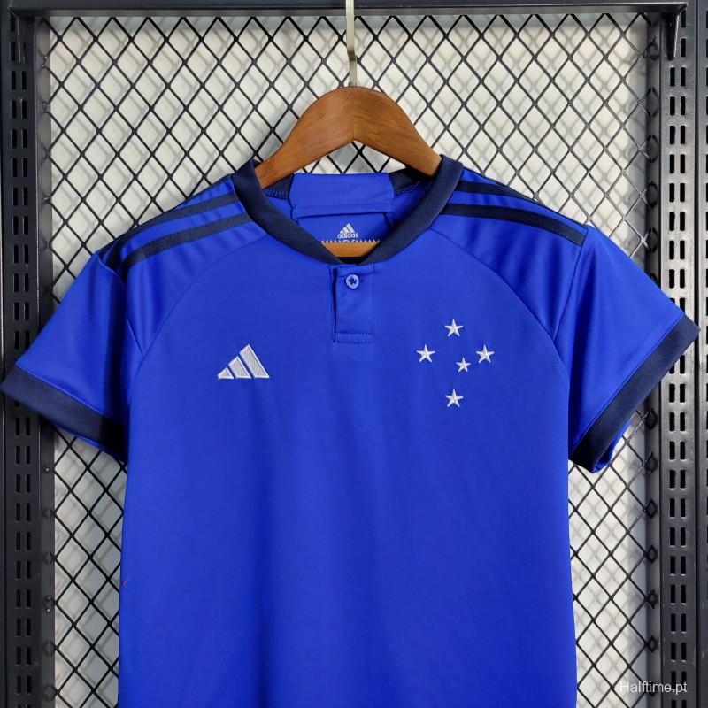 23-24 Kids Cruzeiro Home Jersey Size 16-28