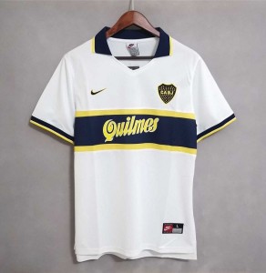 Retro 96/97 Boca Juniors Away White Jersey