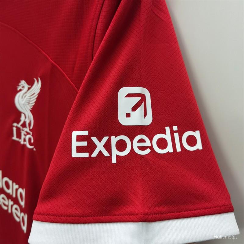 23/24 Liverpool Home Jersey With EPL Patch