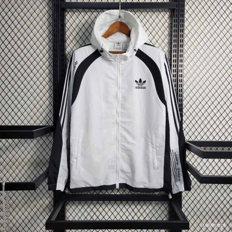 2023 Adidas Originals White Windbreaker