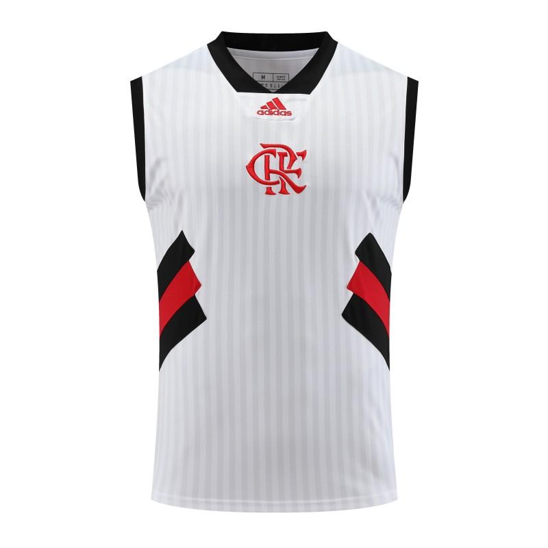 23-24 Flamengo White Remake Icon White Vest Jersey+Shorts