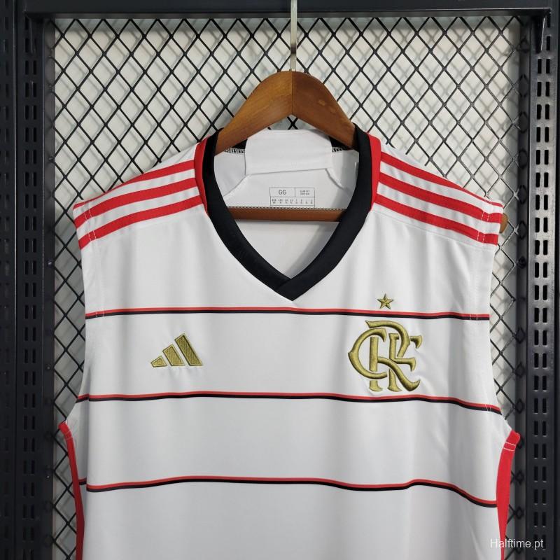 23-24 Flamengo White Away Vest Jersey