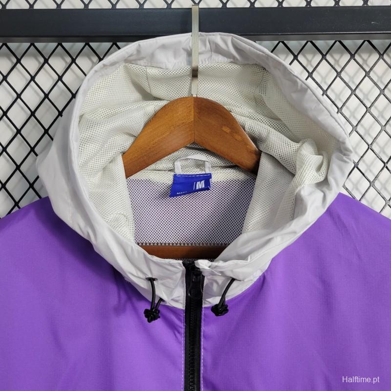 23 24 Inter Miami White Purple Windbreaker Halftime