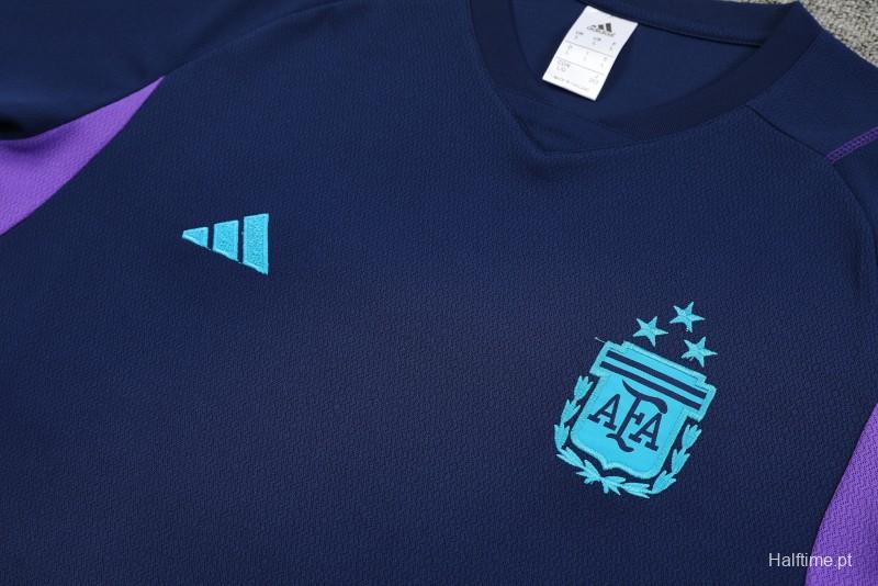 2023 Argentina Navy Short Sleeve+Shorts