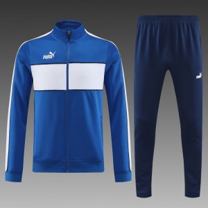 23/24 Puma Blue White Full Zipper Jacket+Pants