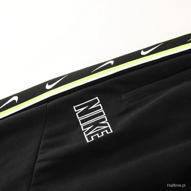 23/24 NIKE Black/Green Full Zipper Hooide Jacket+Pants