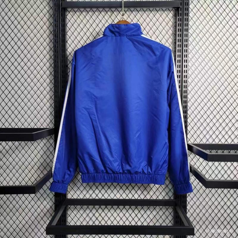 2023 Spain Blue/White Reversible Windbreaker