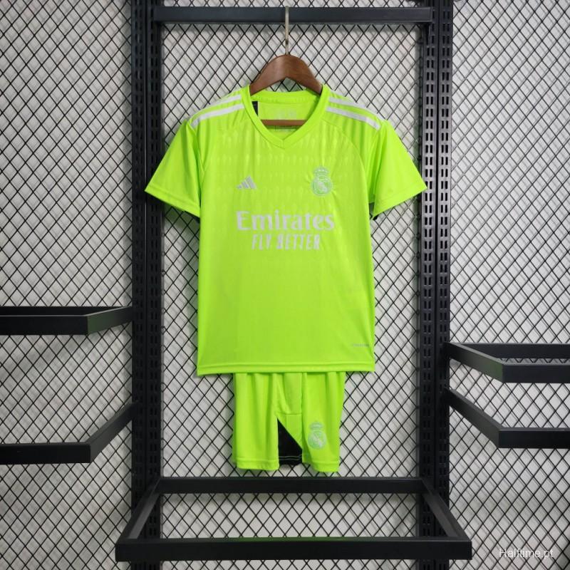 23/24 KIDS Real Madrid Green Goalkeeper Jersey