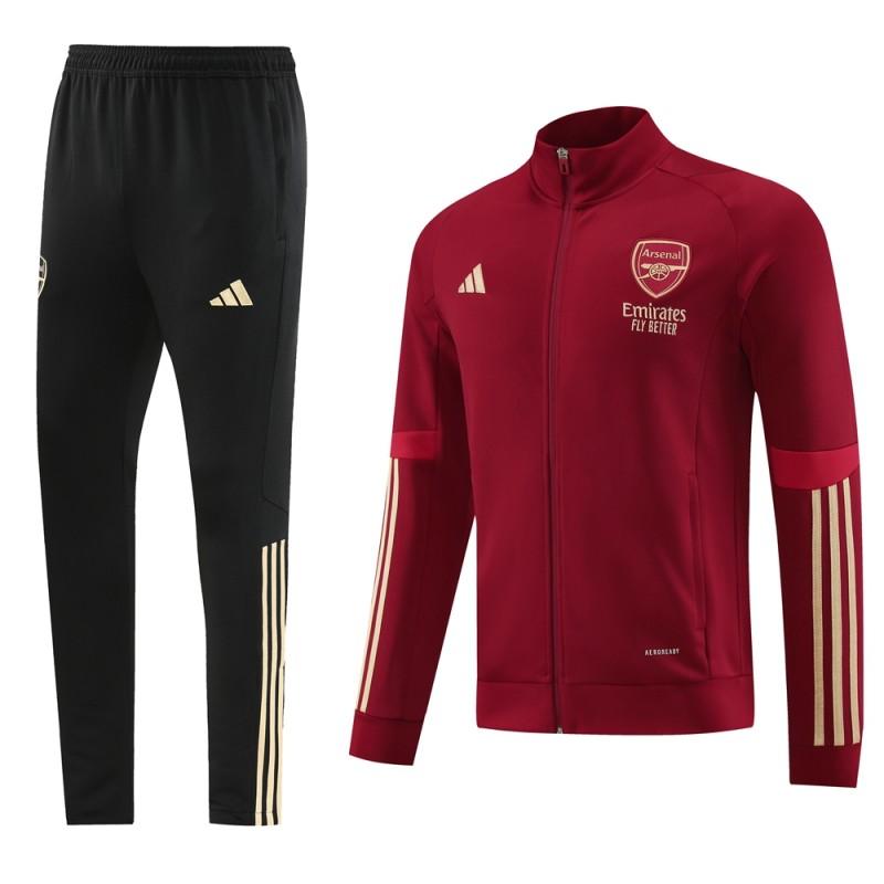 23/24 Arsenal Wine Full Zipper Jacket+Pants