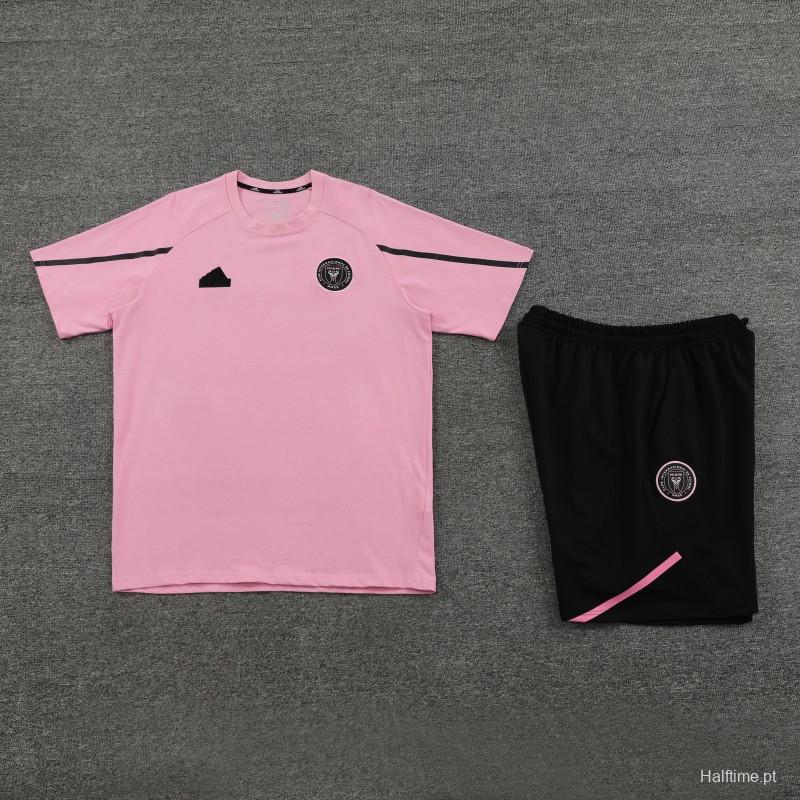 23/24 Inter Miami Pink Cotton Short Sleeve Jersey+Shorts