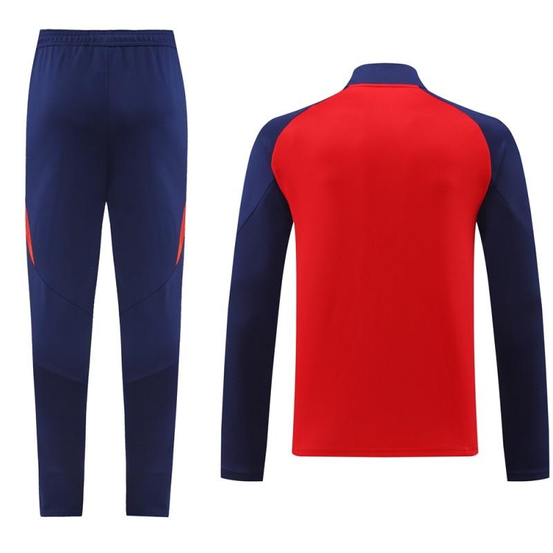 2024 Spian Red/Navy Full Zipper Jacket +Long Pants