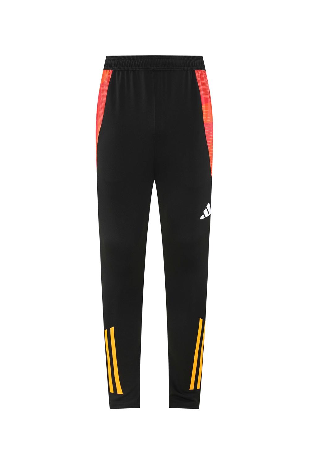 2024 Adidas Red/Yellow Half Zipper Jacket +Long Pants