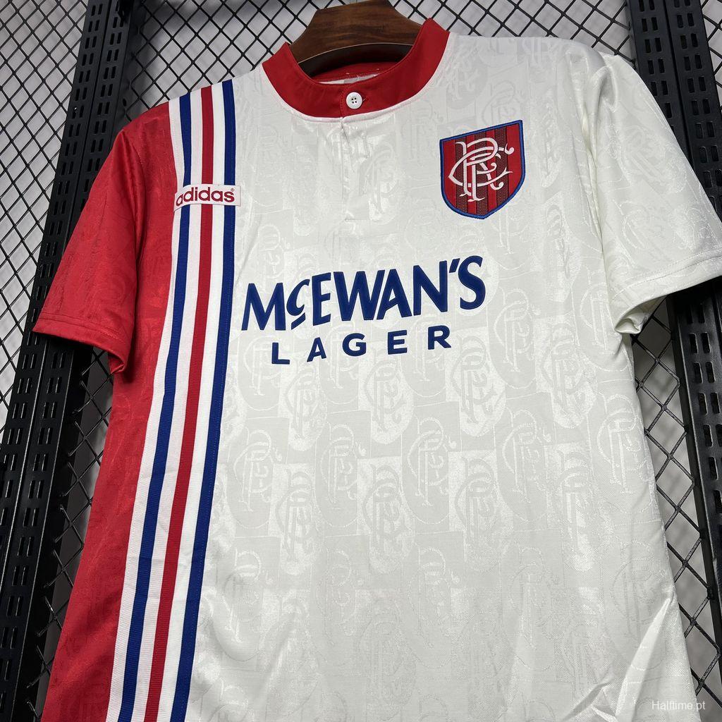 Retro 96/97 Glasgow Rangers Away White Jersey