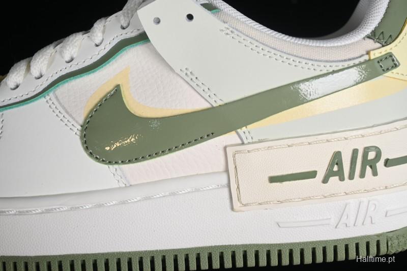Nike Air Force 1 Shadow Low-Top Sneakers with Lightweight EVA Midsole and Anti-Slip RB Rubber Outsole - FN6335-101
