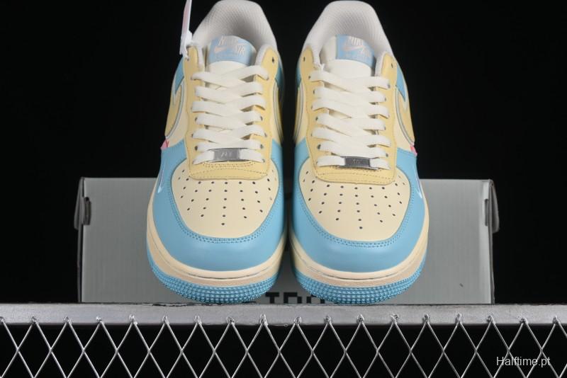 Nike Air Force 1 '07 Low Custom Casual Sneakers with Full-Length Honeycomb Air Cushion - XL2312-555