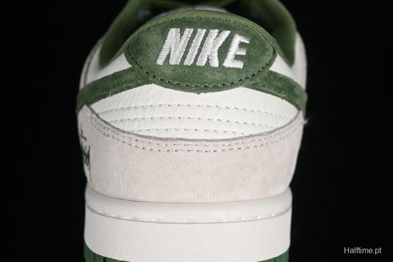 Stussy x Nike SB Dunk Low Retro Premium Casual Sneakers - DQ1098-340