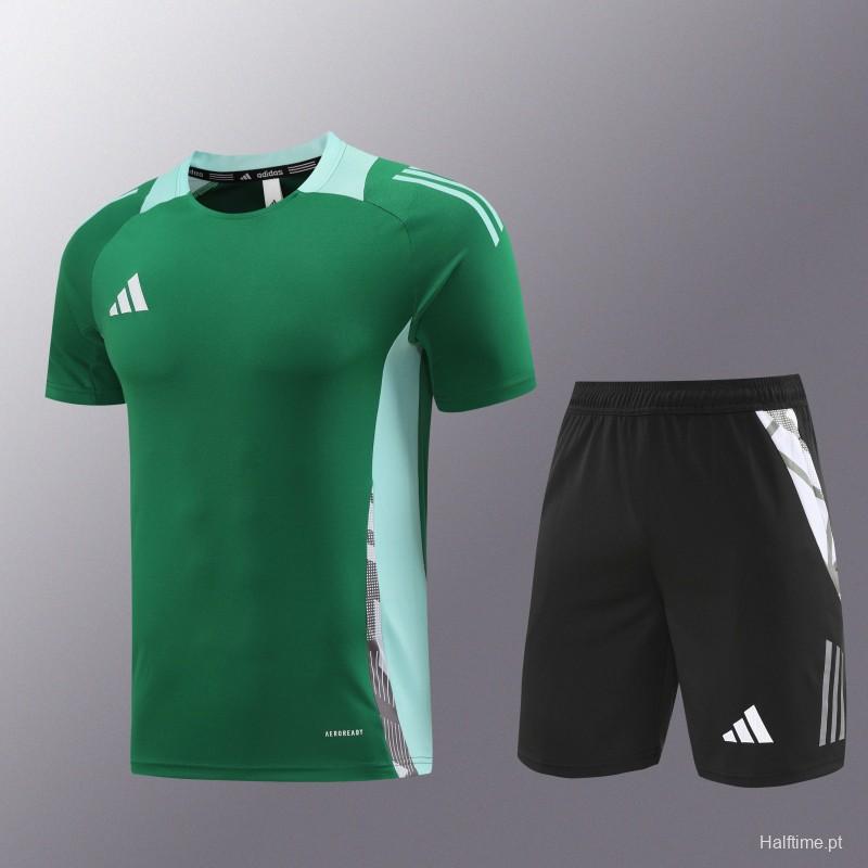 24/25 Adidas Green Short Sleeve Jersey+Shorts