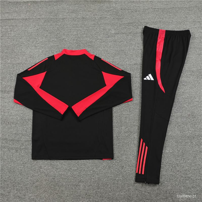 24/25 Bayern Munich Black Half Zipper Jacket+Long Pants