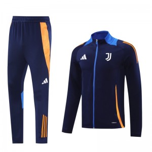 24/25 Juventus Blue Full Zipper Jacket +Long Pants