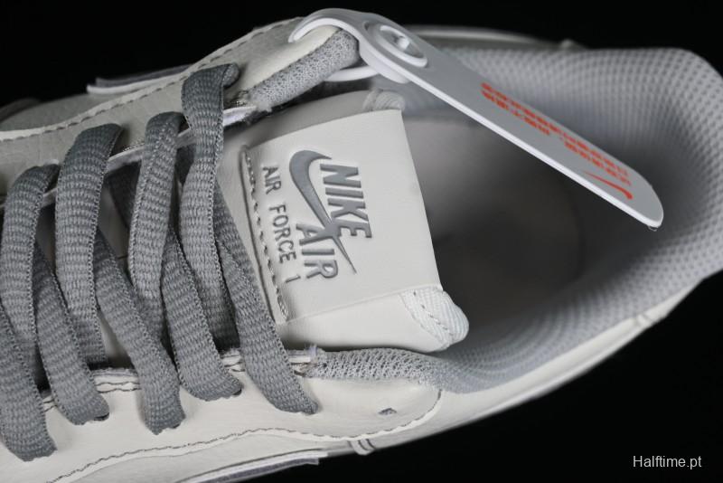 Balenciaga x Nike Air Force 1 '07 Low Triple Swoosh Beige Grey Casual Shoes - FR0538-091