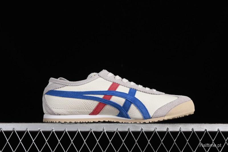 Onitsuka Tiger Mexico 66 Low-Top Leather Sneakers with Classic Design - 1183B391-100